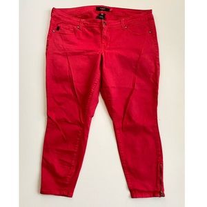 Torrid Red Skinny Leg Jegging Jeans